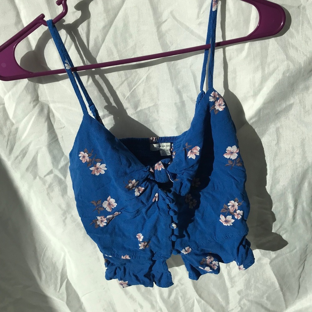 Button up crop top
